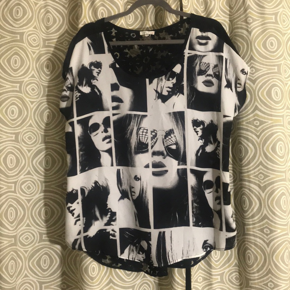 Black and white top